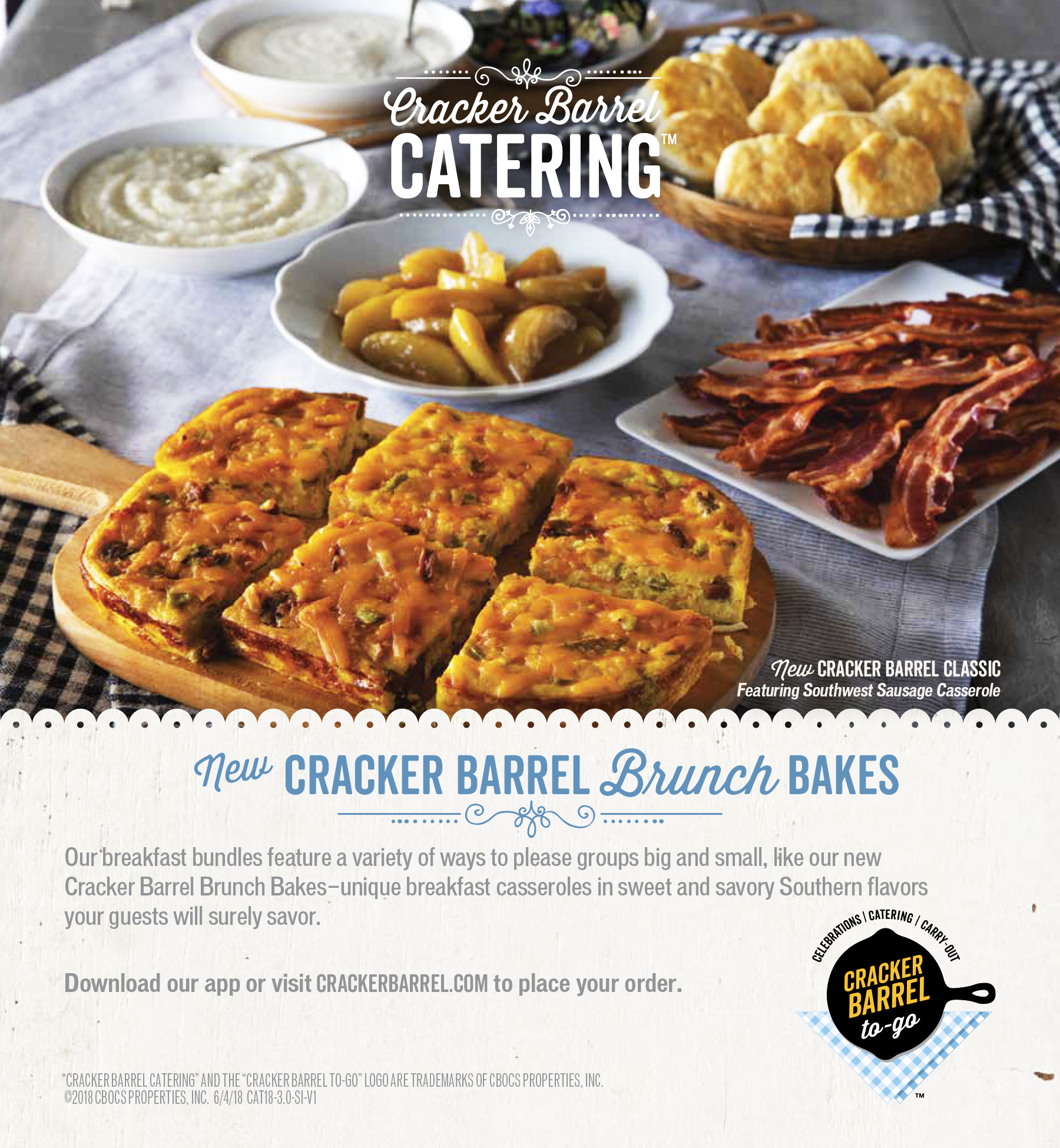 Cracker Barrel Catering Spread Seattle food Photographer