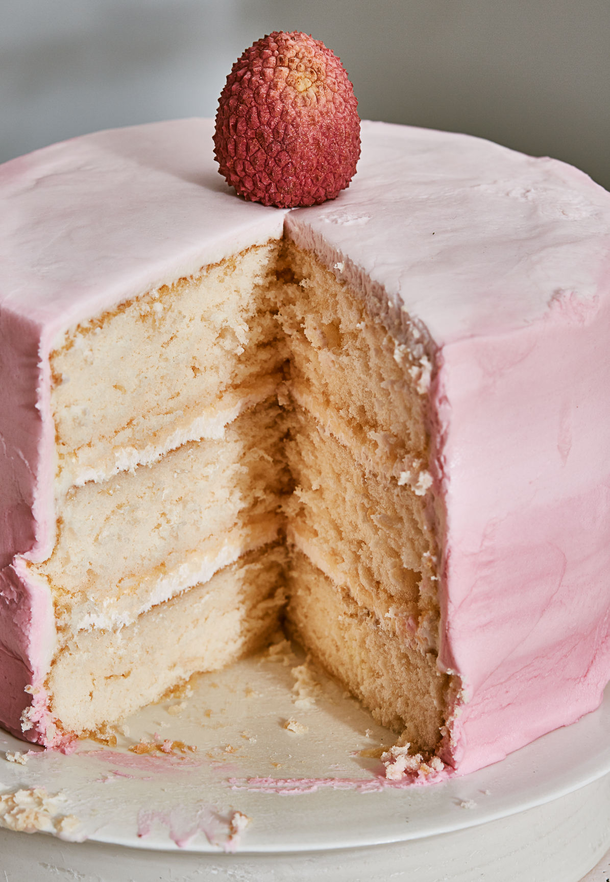 Little Pink Lychee Cake