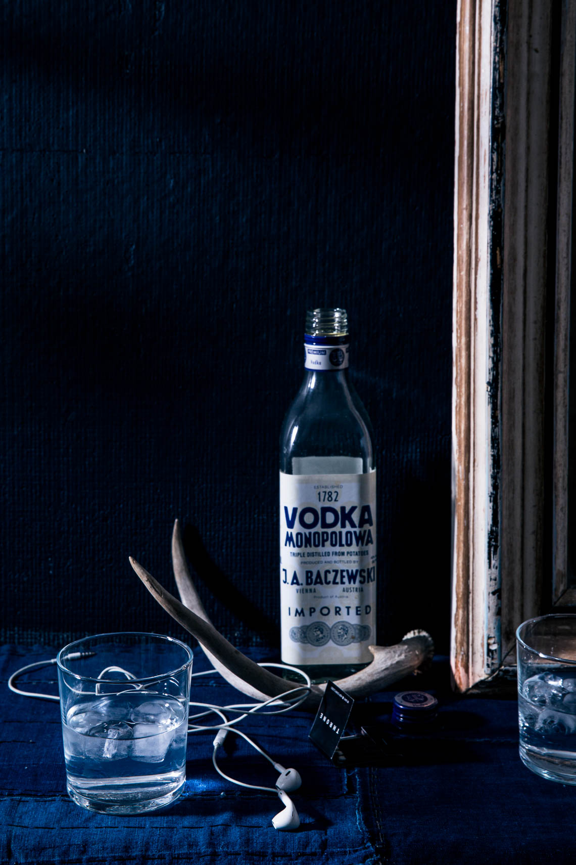 Imported Vodka still life