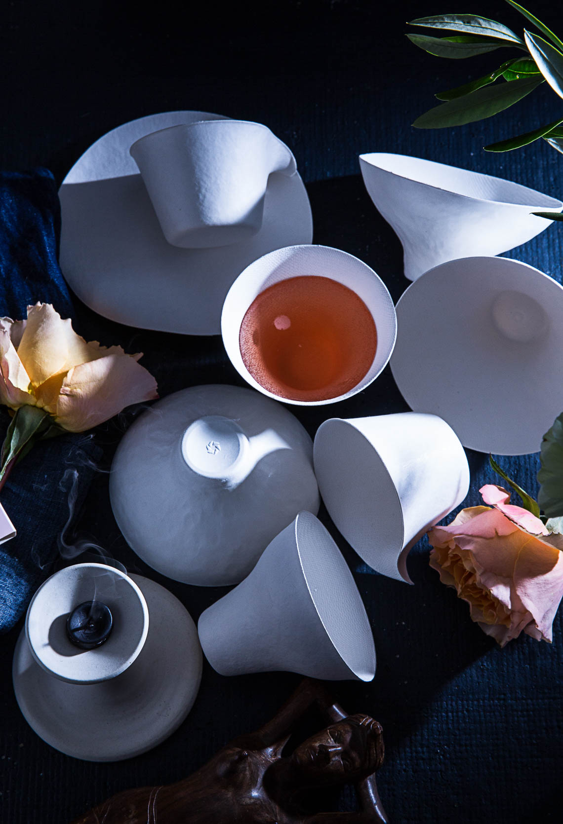 Wasara tableware and Rose
